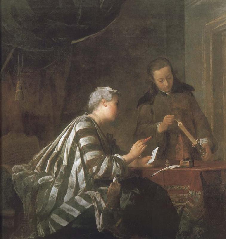 Jean Baptiste Simeon Chardin Letters of women China oil painting art